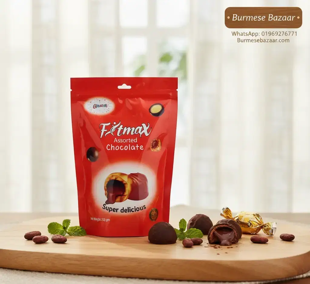 Fitmax Assorted Chocolate 200g – Premium Mixed Flavor Treat | Burmese Bazaar