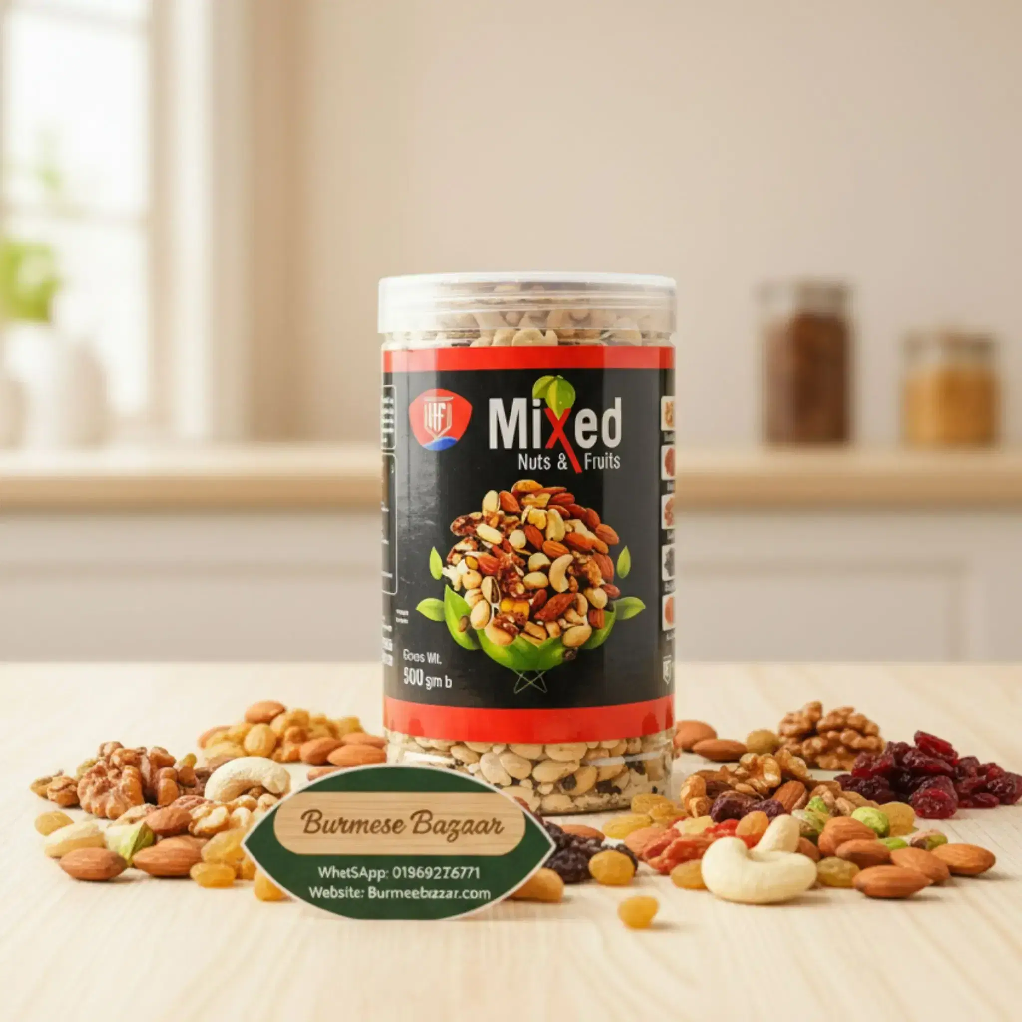 Mixed Nuts & Fruits – Premium Healthy Snack Pack | Burmese Bazaar