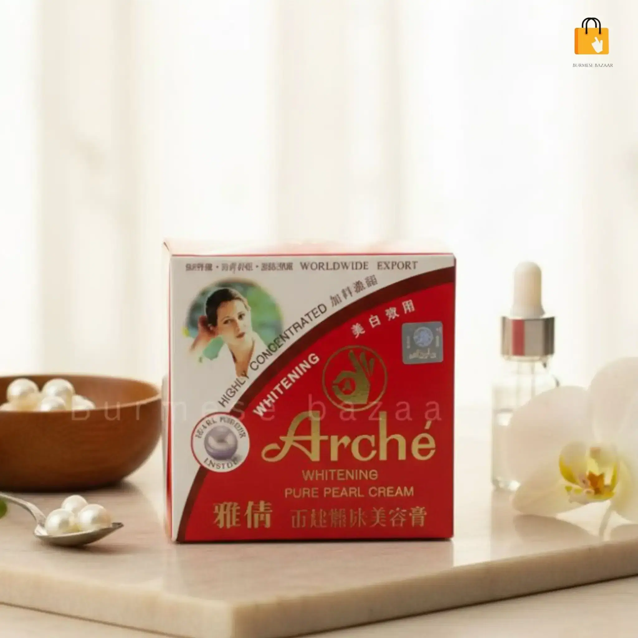 Arche Pure Pearl Cream 24gm – ব্রণ, মেছতা ও দাগ দূরকারী থাই পার্ল হোয়াইটেনিং ক্রিম